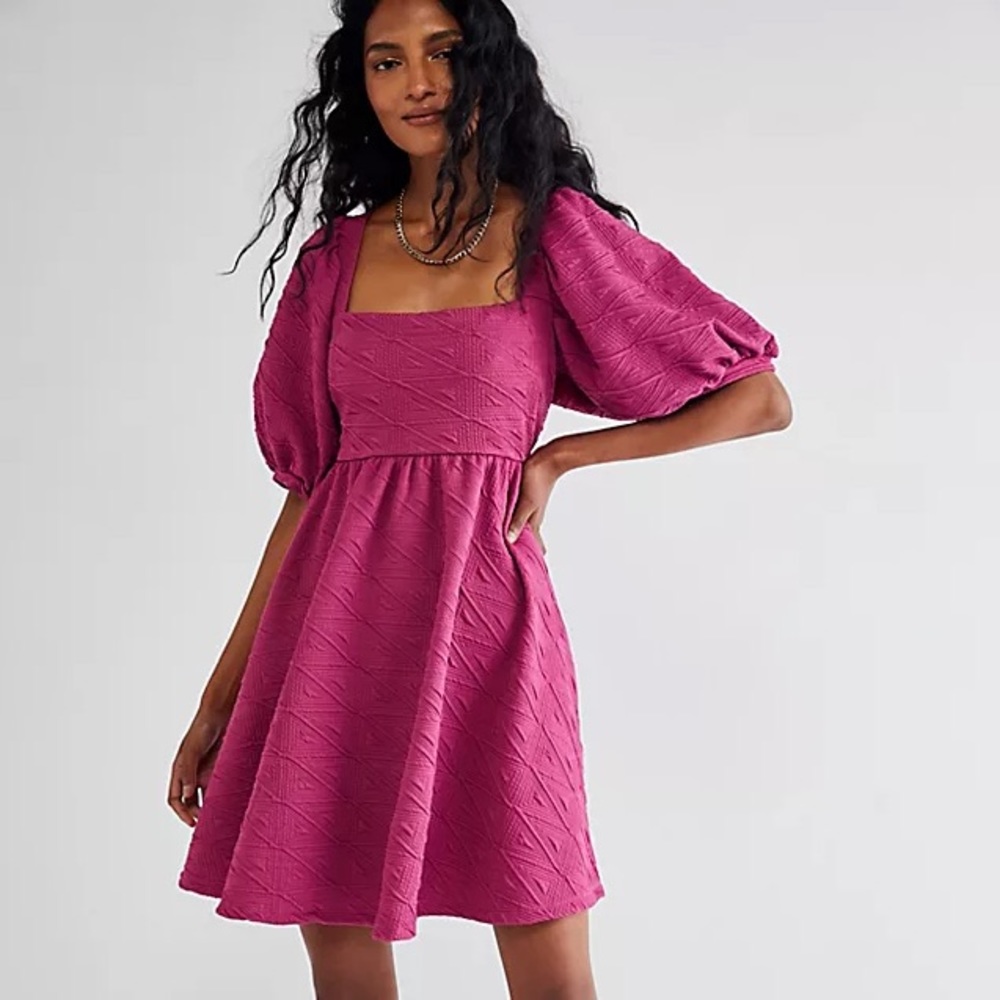 Purple/pink mini dress